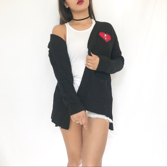 Hippie Rose Sweaters - • Hippie Rose Oversized Cozy Cardigan •